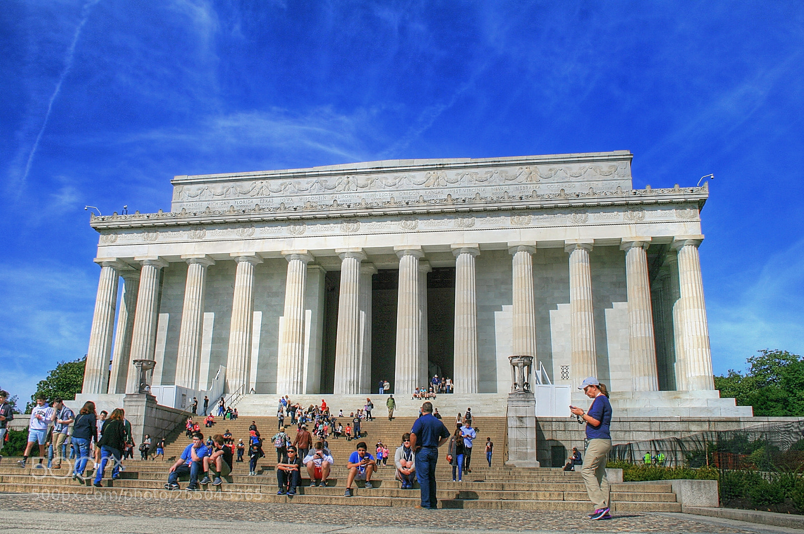 Canon EOS 400D (EOS Digital Rebel XTi / EOS Kiss Digital X) sample photo. Lincoln memorial photography