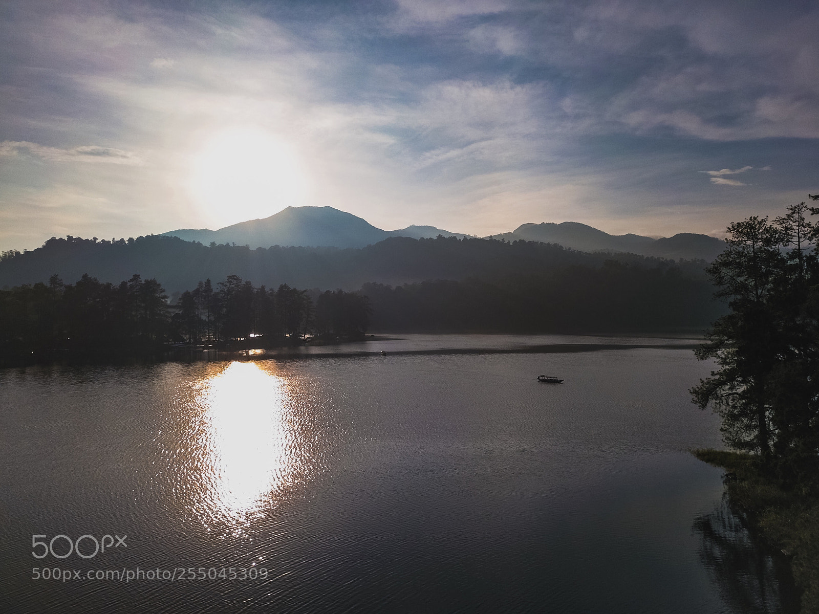 DJI FC220 sample photo. Sunrise over lake situ photography