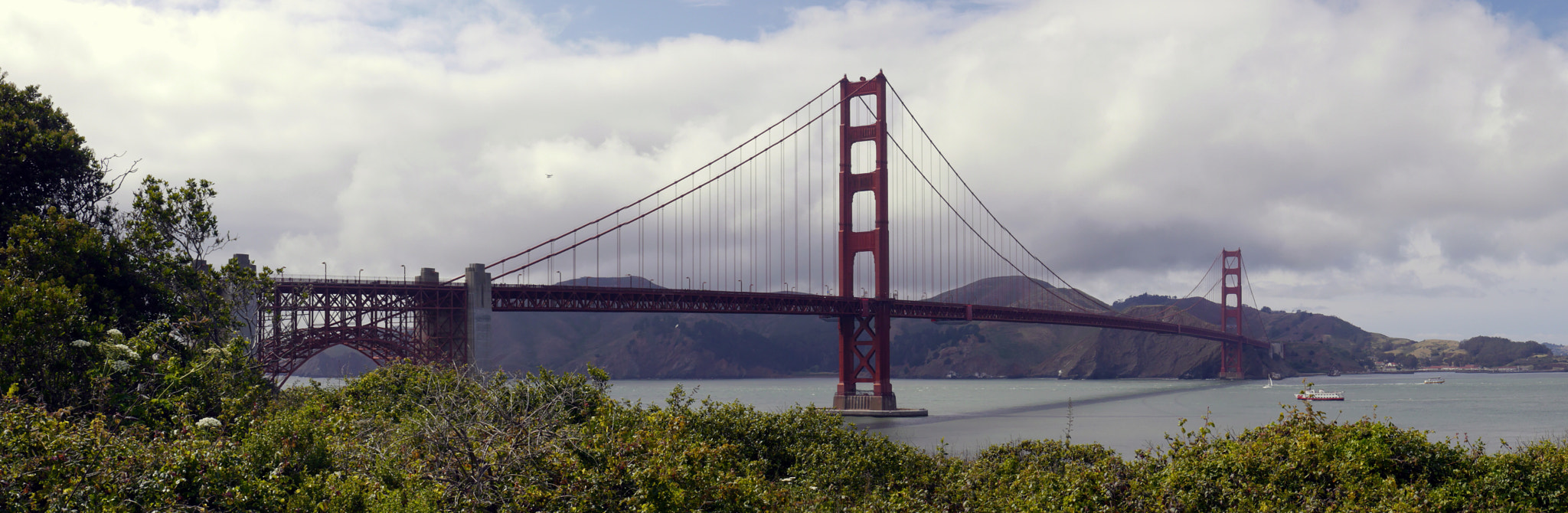 Panasonic Lumix DMC-GF6 sample photo. Panoramic view of the golden gate bridge in san francisco  photography