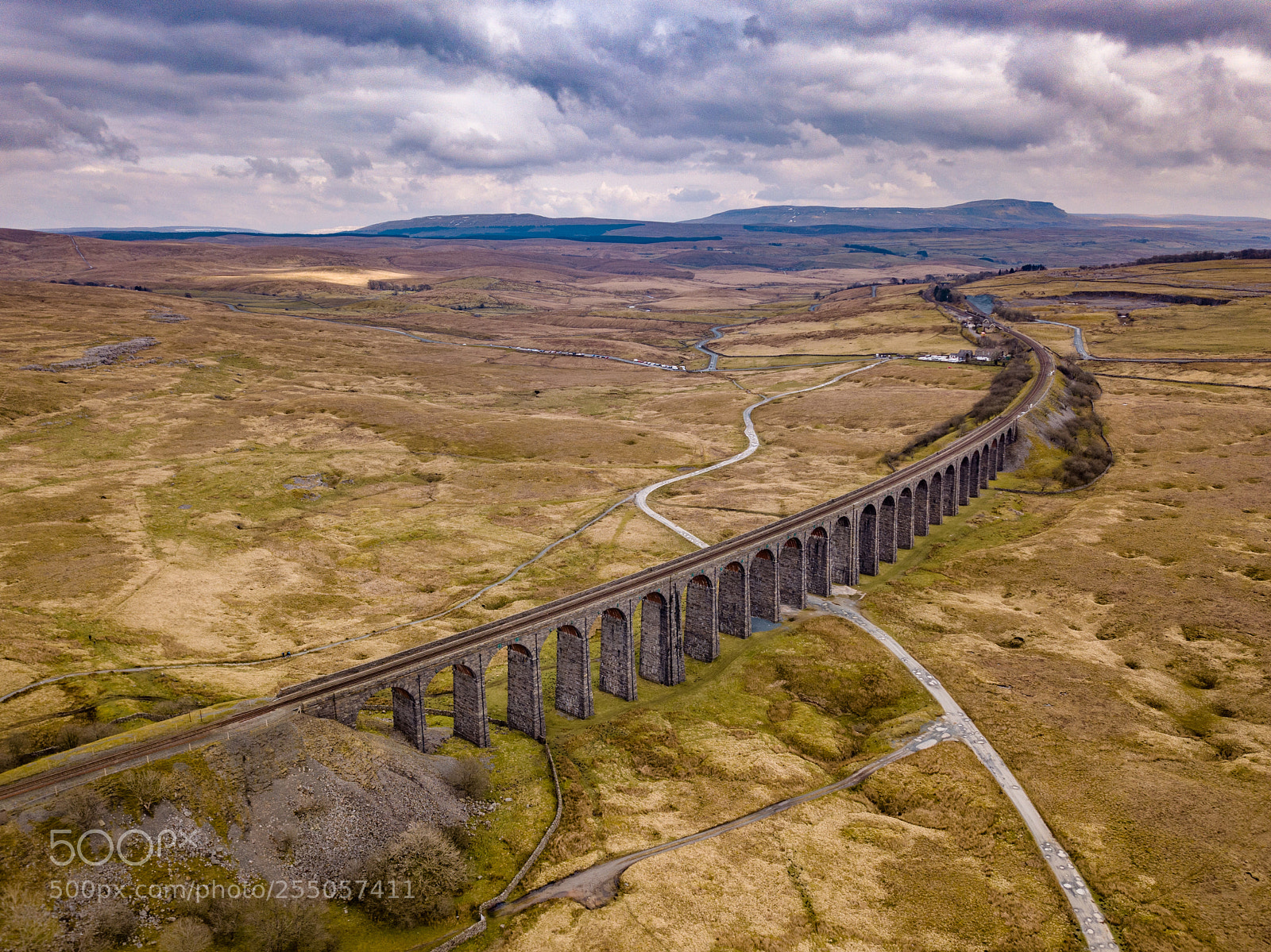 DJI FC220 sample photo. Ribblehead viaduct photography