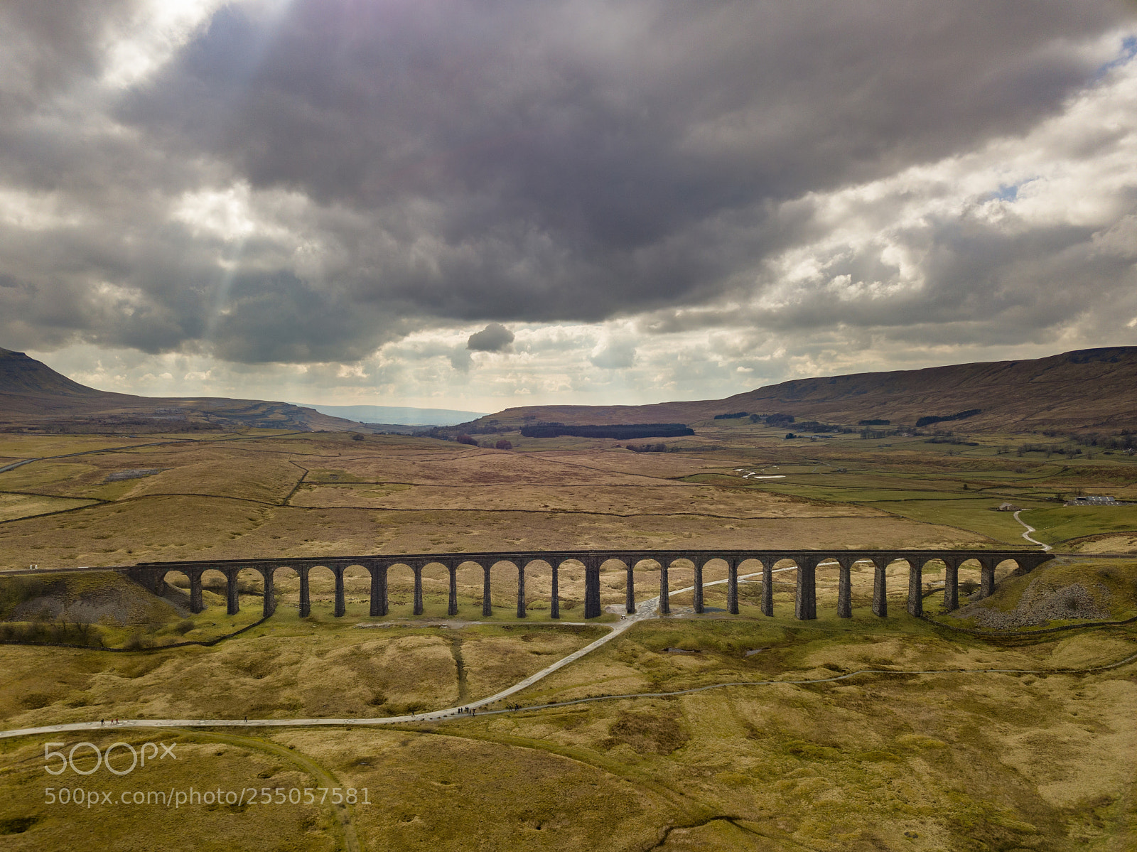 DJI FC220 sample photo. Ribblehead viaduct photography