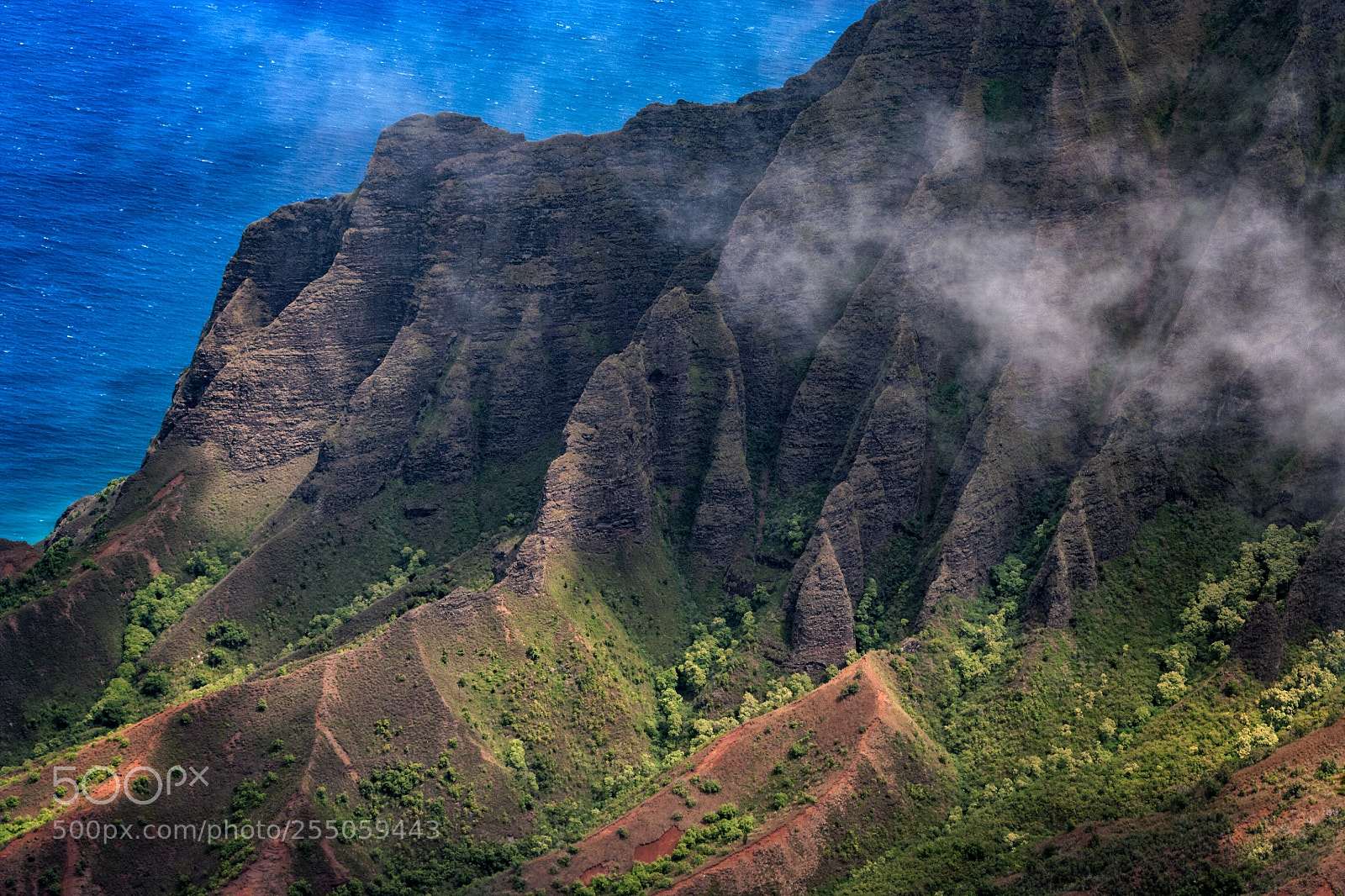 Pentax K20D sample photo. Na pali coast photography