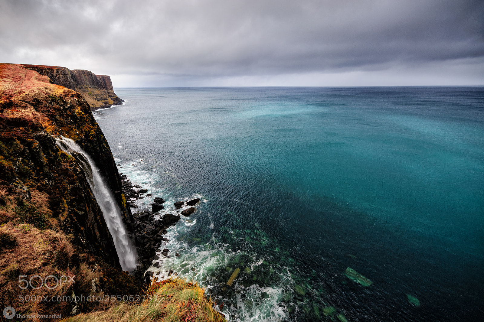 Nikon D700 sample photo. Kilt rock waterfall photography