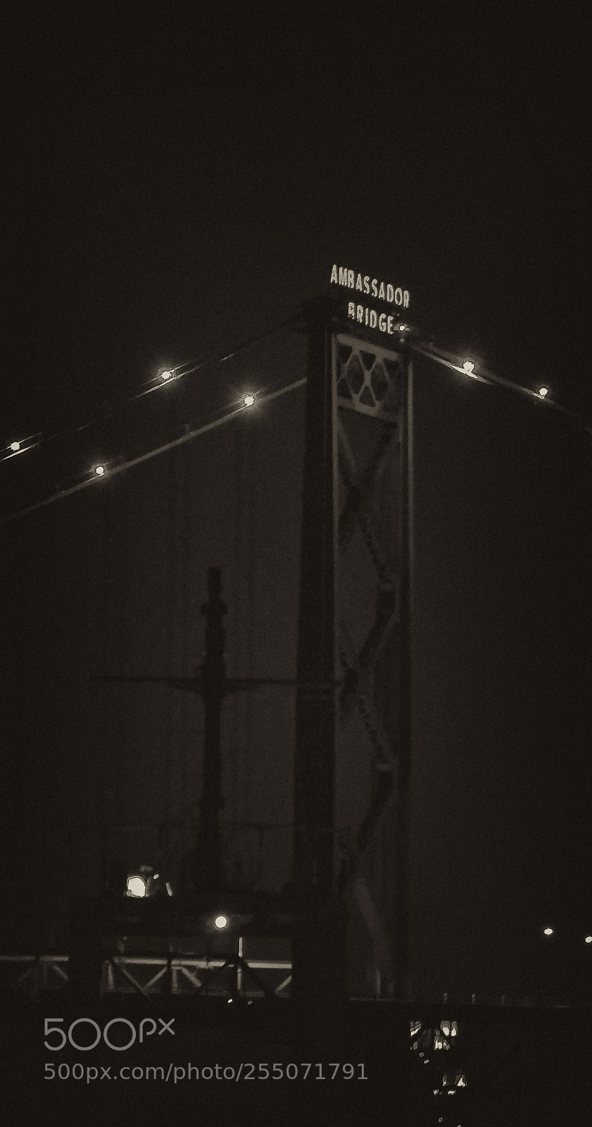 Nikon D90 sample photo. Ambassador bridge photography