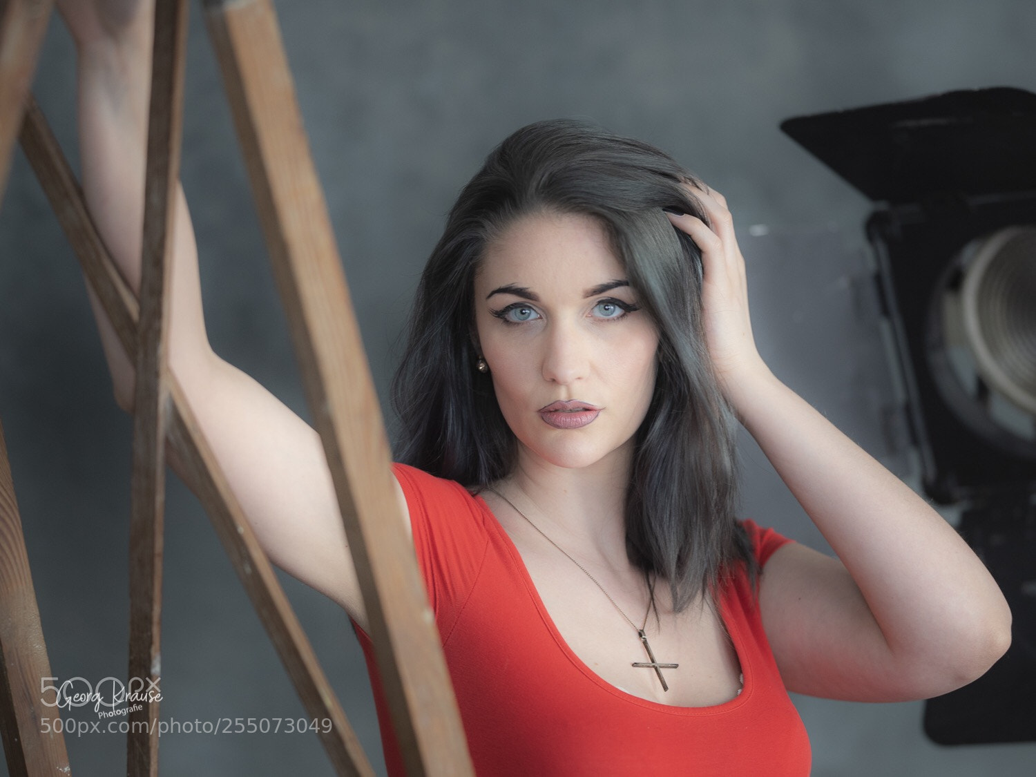 Canon EOS 6D Mark II sample photo. Woman in red photography