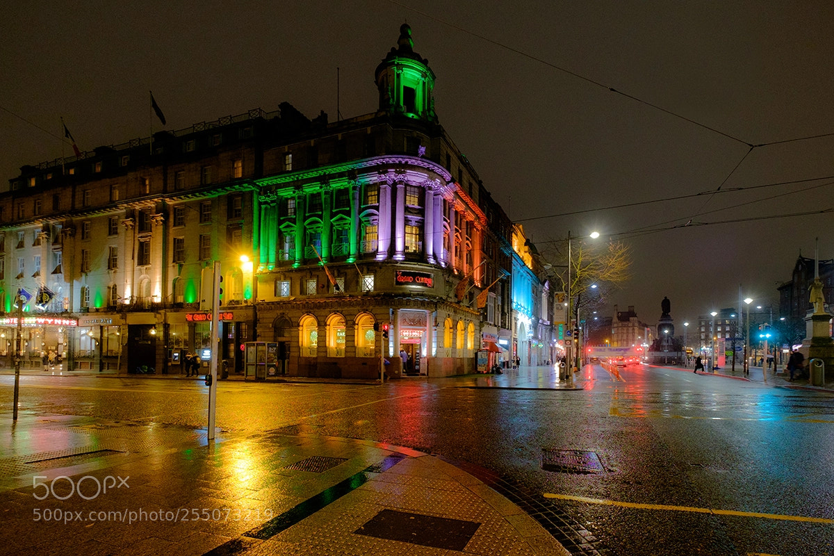 Fujifilm X-E2 sample photo. Dublin by night photography