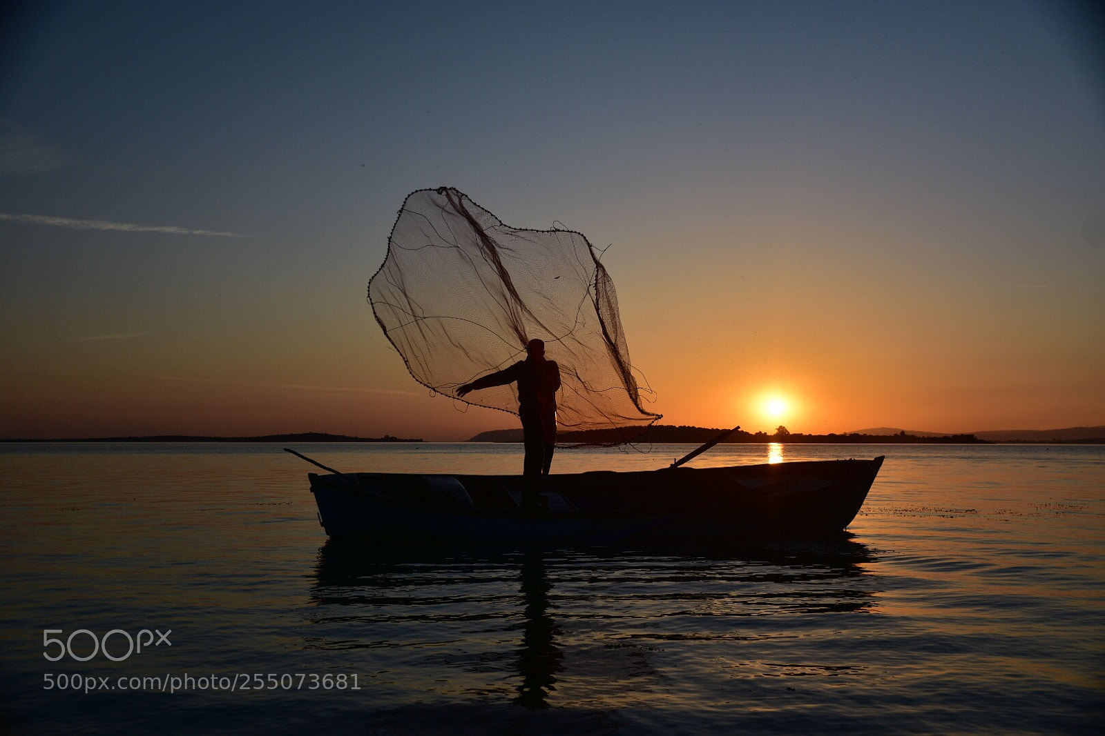 Nikon D7200 sample photo. Fisherman in sunset photography