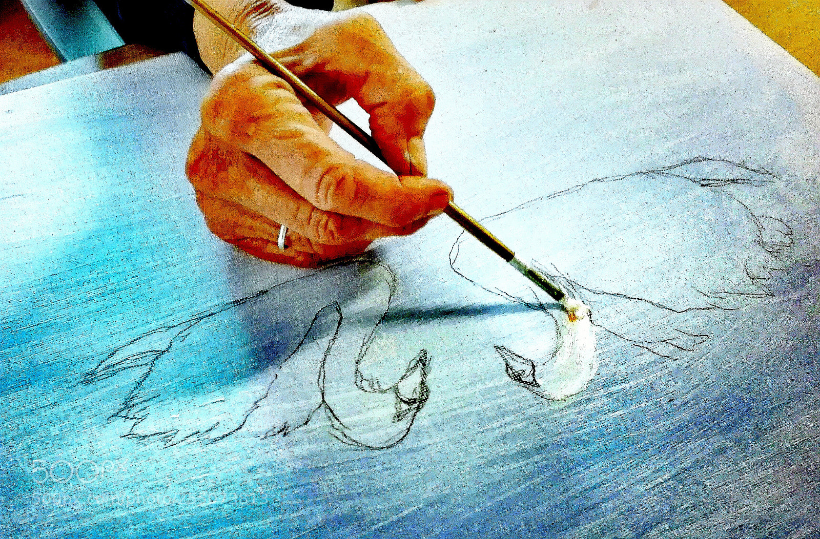HUAWEI P8 Lite sample photo. Painting of art photography