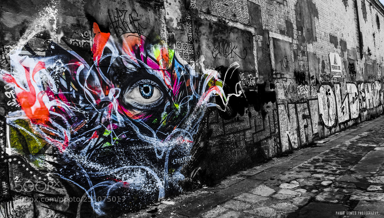 Nikon 1 J5 sample photo. Um muro de cores photography