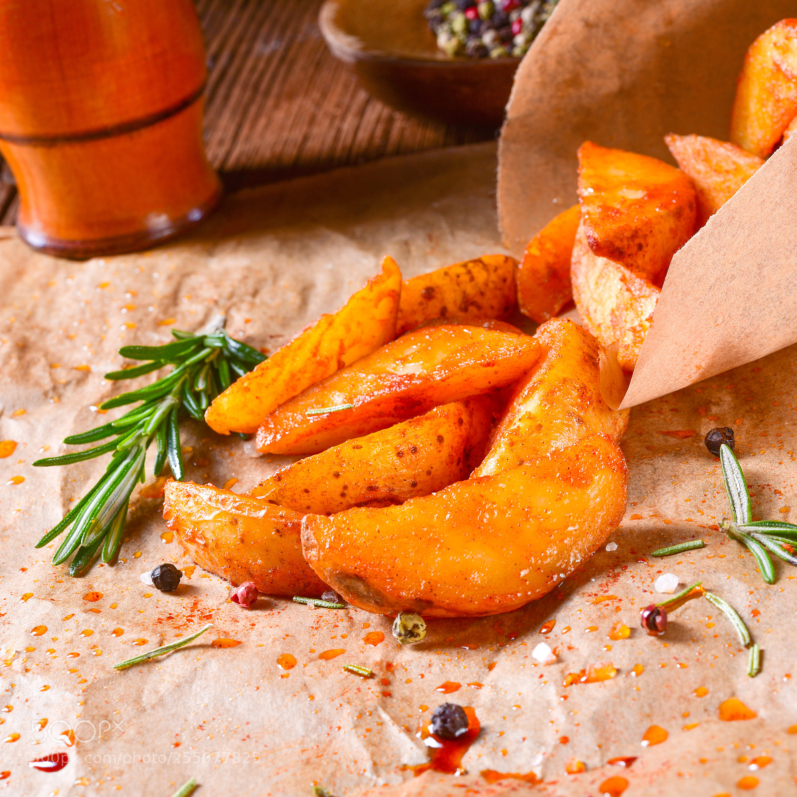 Nikon D810 sample photo. Rosemary potato wedges from photography