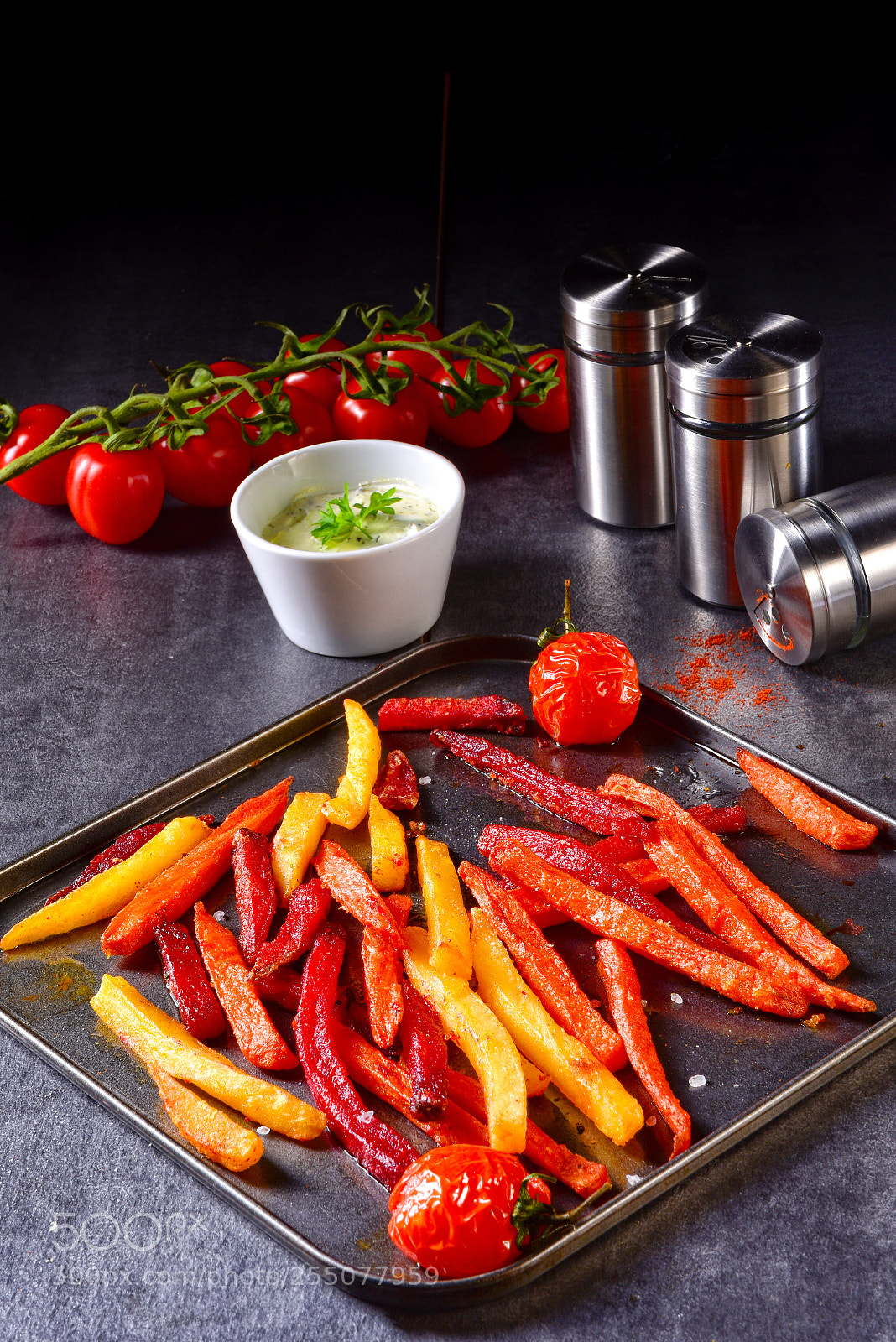 Nikon D810 sample photo. Colorful vegetable fries from photography