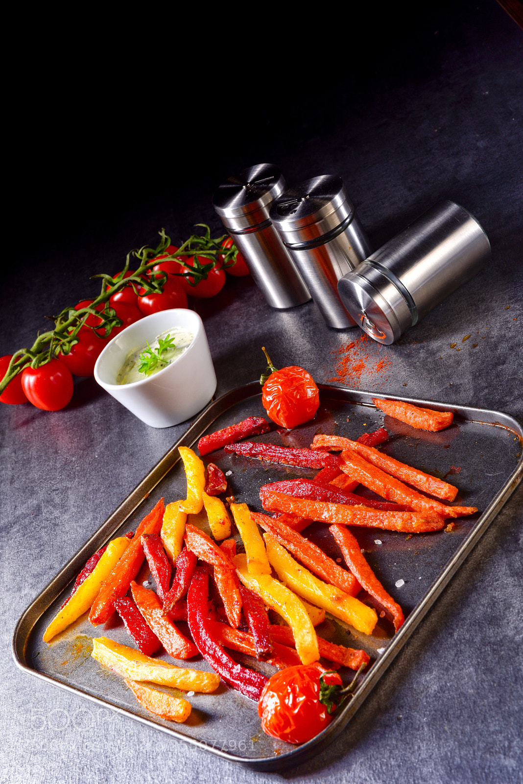 Nikon D810 sample photo. Colorful vegetable fries from photography