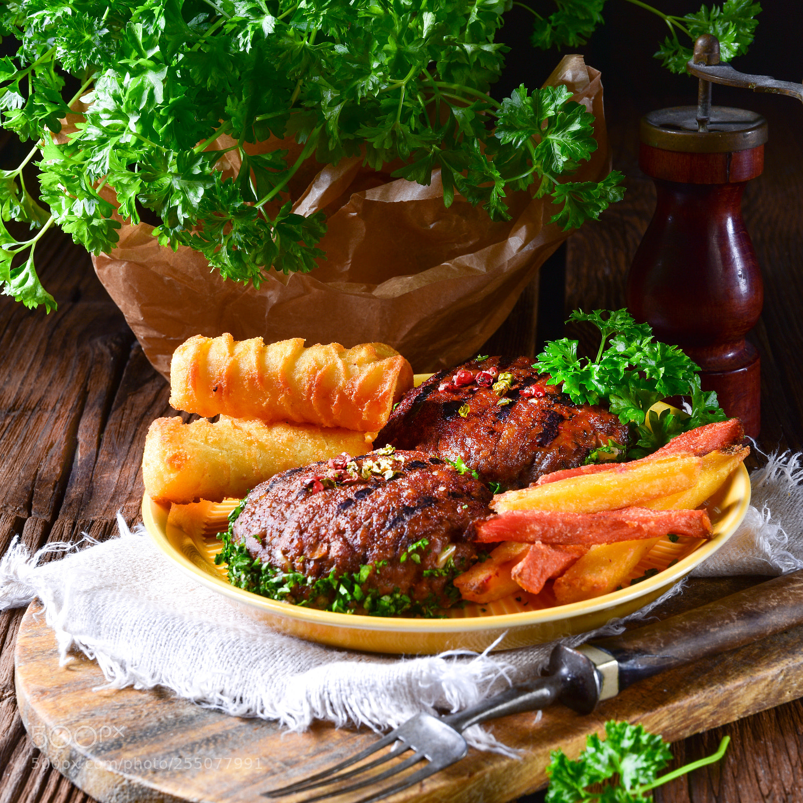 Nikon D810 sample photo. Grilled bullets with croquettes photography