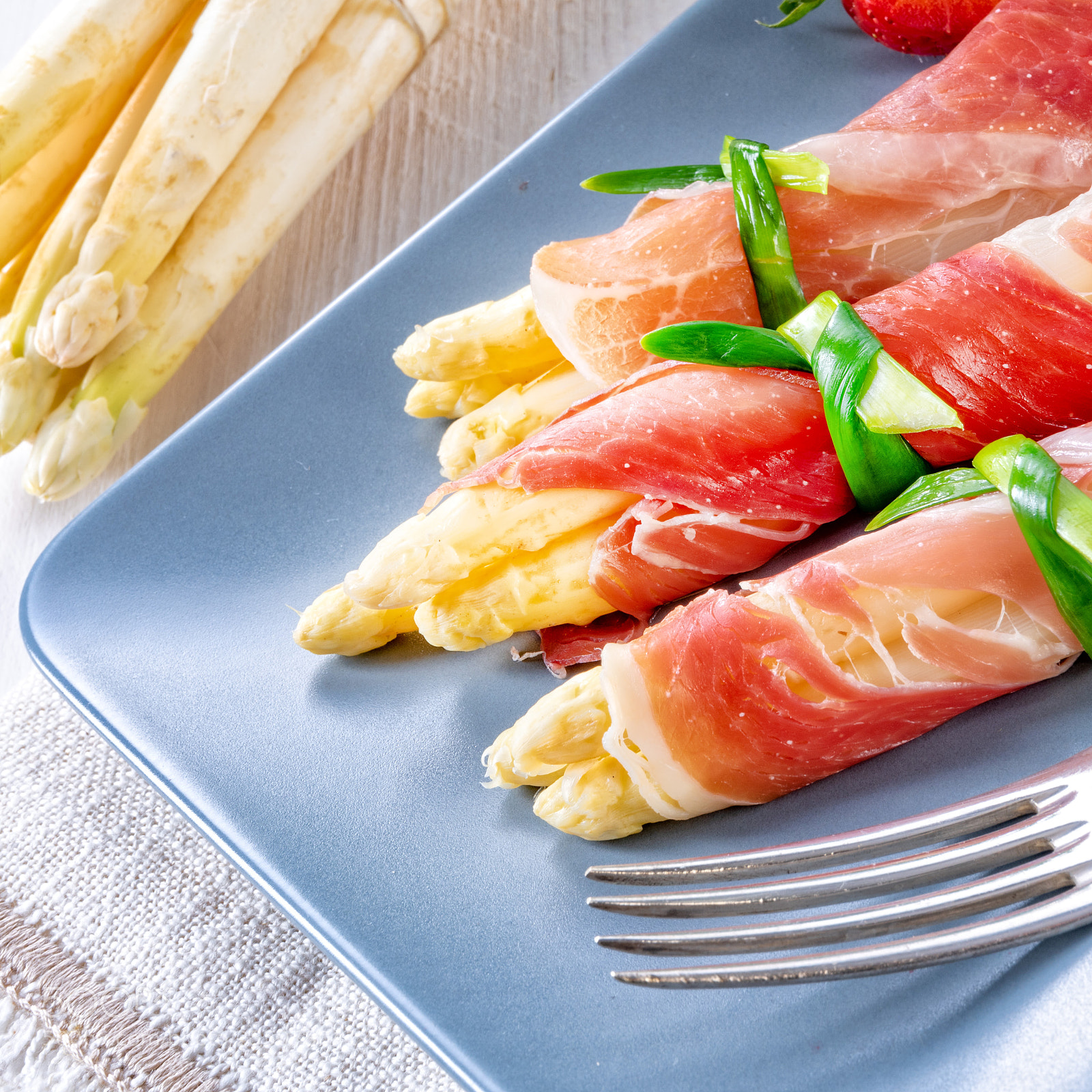 Nikon D810 sample photo. Asparagus ham rolls with photography