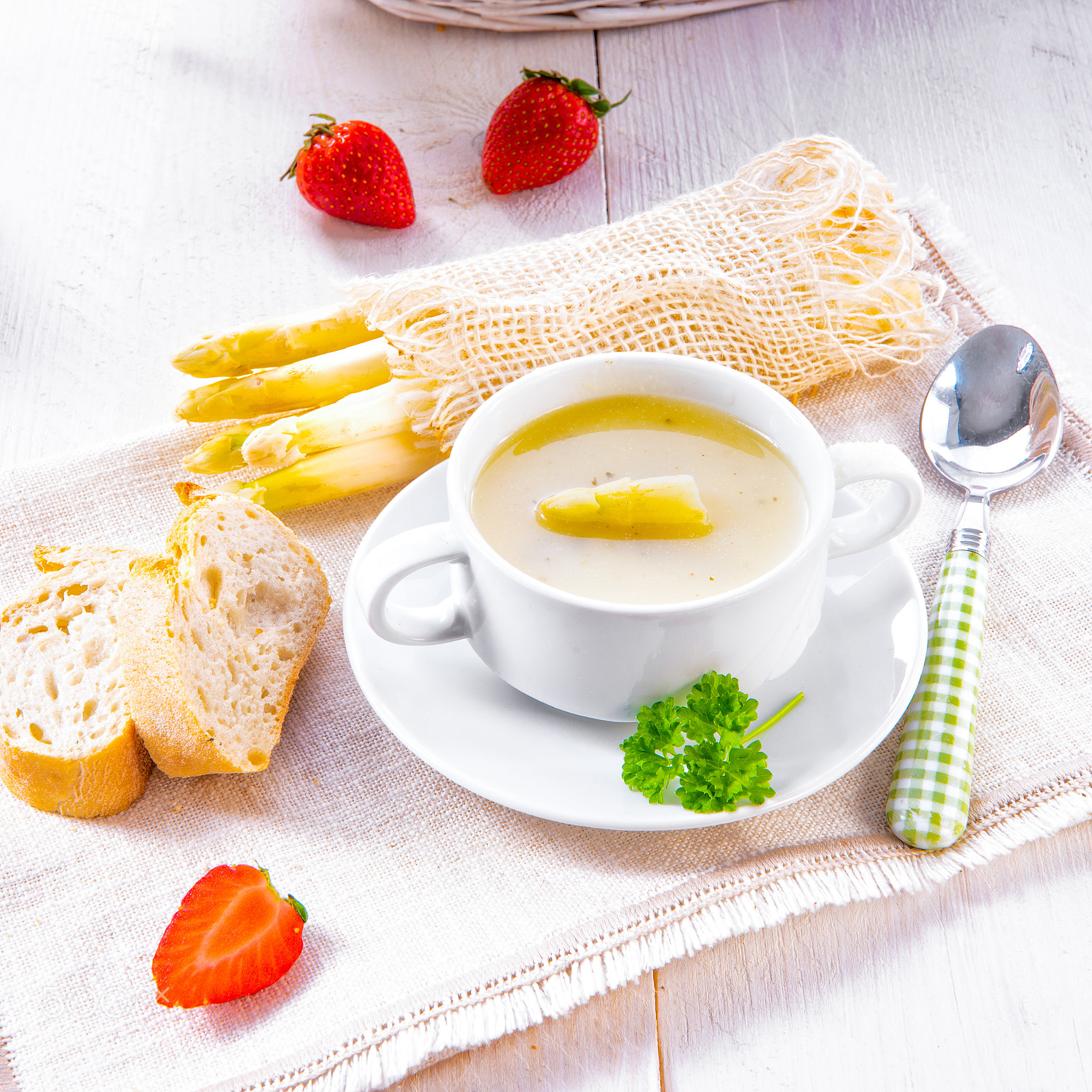 Nikon D810 sample photo. Asparagus cream soup with photography