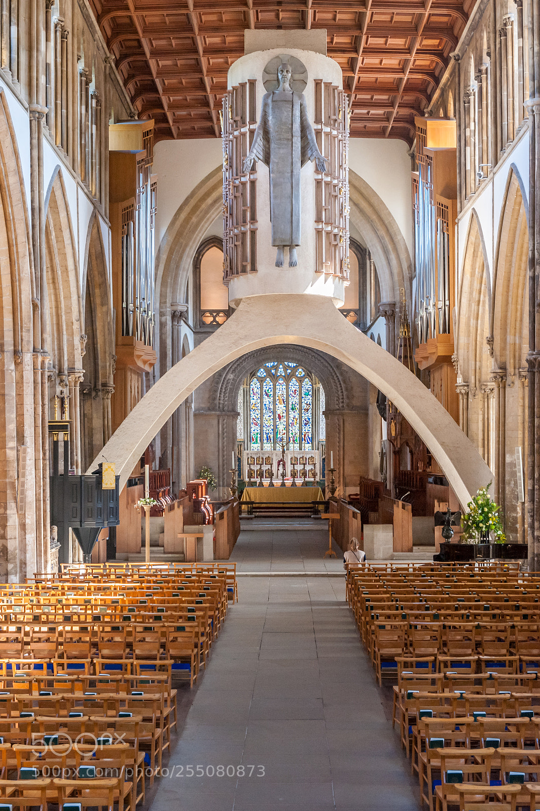 Nikon D700 sample photo. The majestas, llandaff cathedral photography