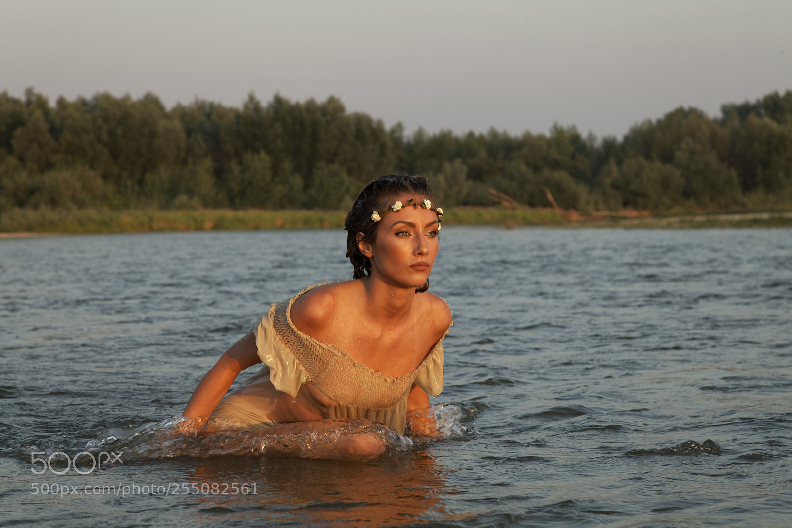Canon EOS 5D Mark II sample photo. River girl photography