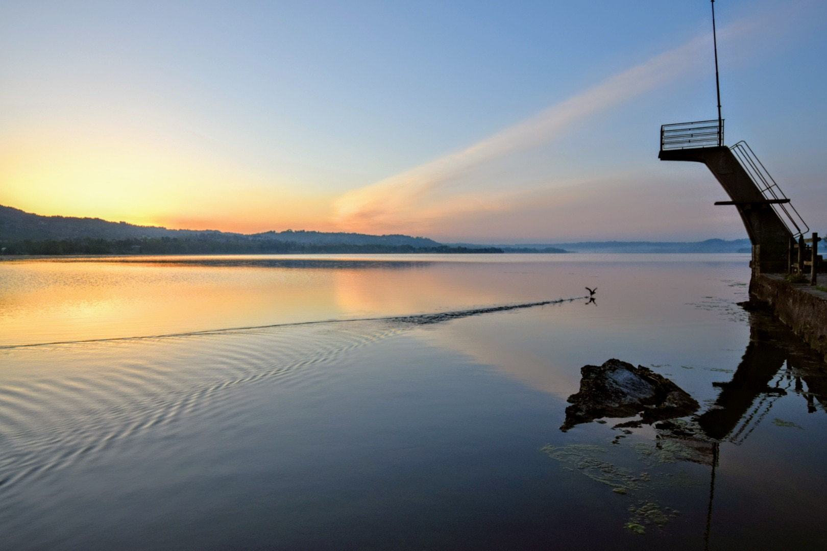 Nikon D5300 sample photo. Sunrise in biandronno, varese lake. photography