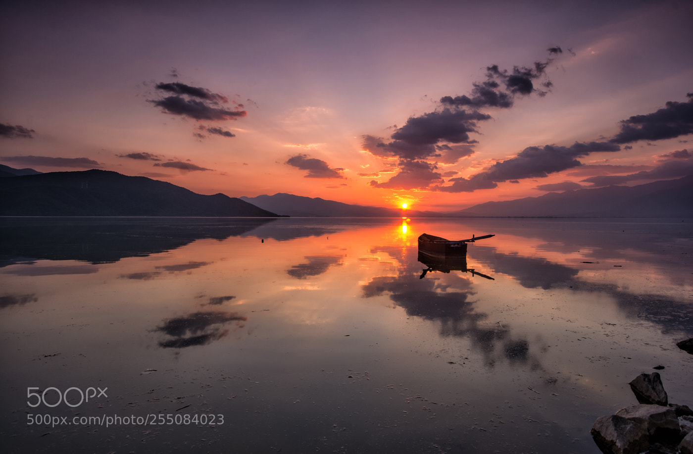 Nikon D5200 sample photo. Lake kerkini sunset photography