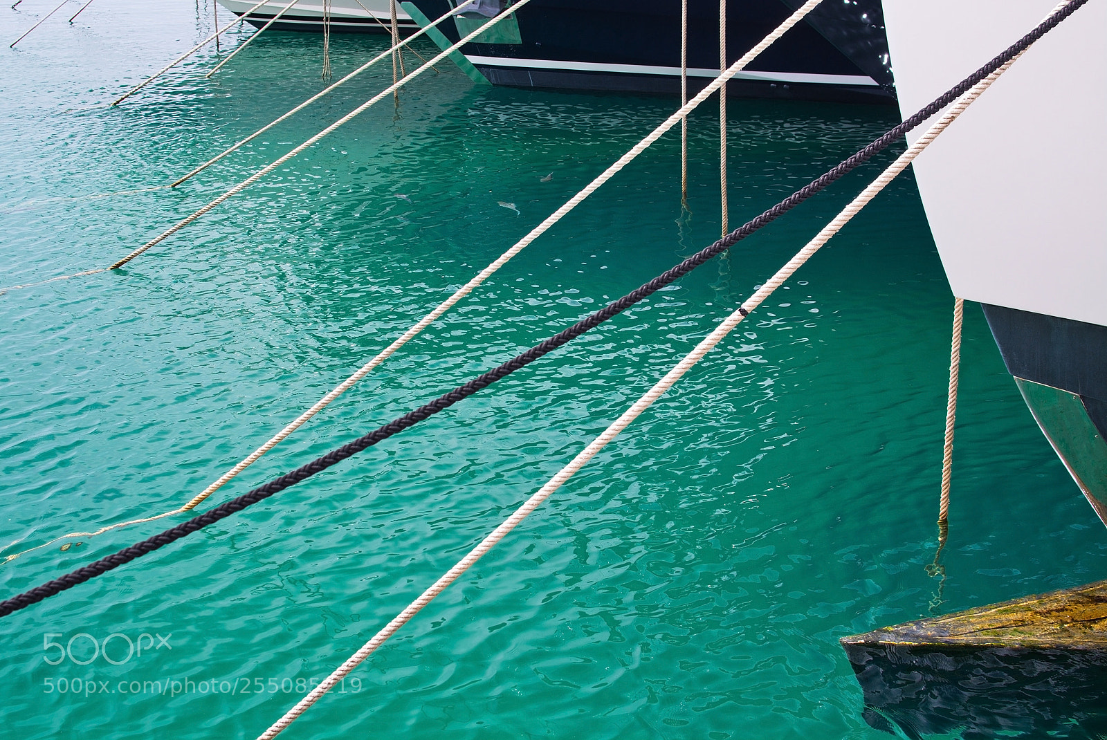Nikon D7100 sample photo. Mooring ropes against mediterranean photography