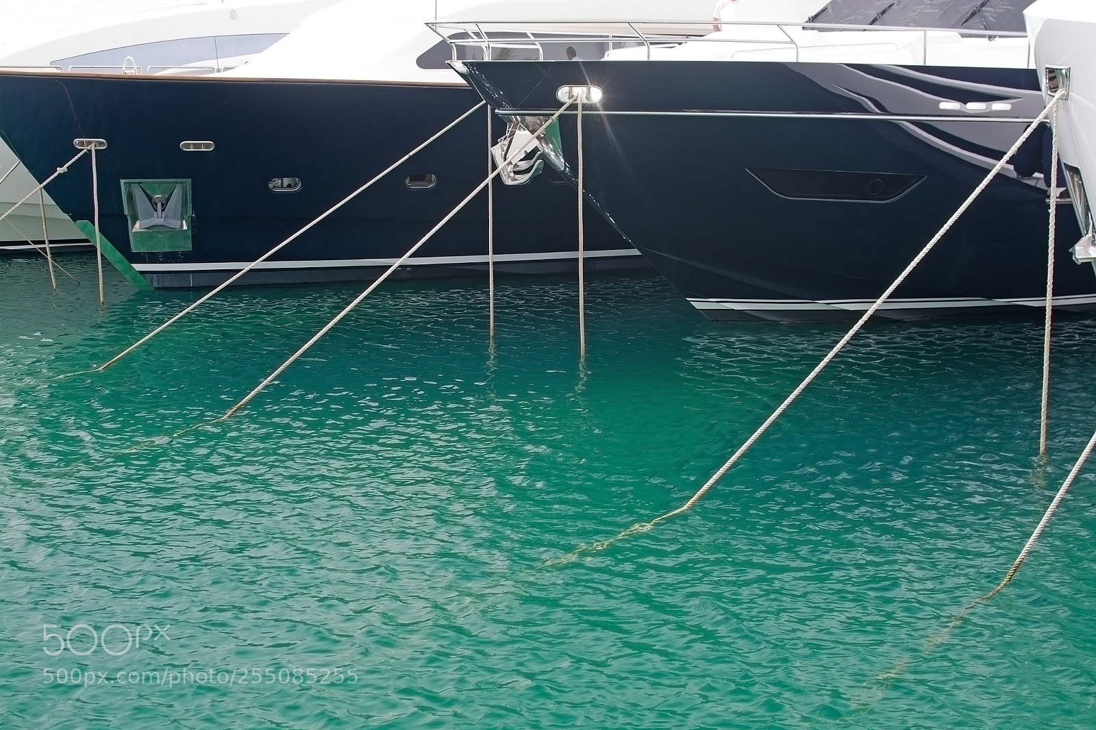 Nikon D7100 sample photo. Mooring ropes against mediterranean photography
