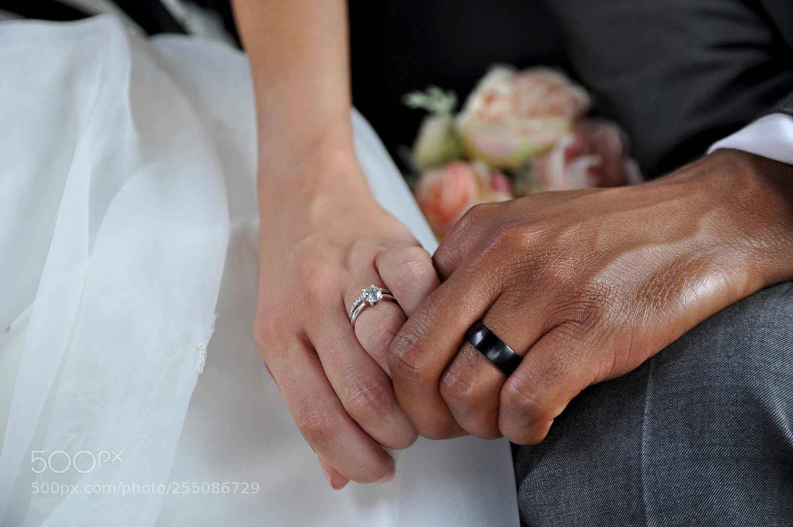Nikon D5000 sample photo. Just married interracial couple photography