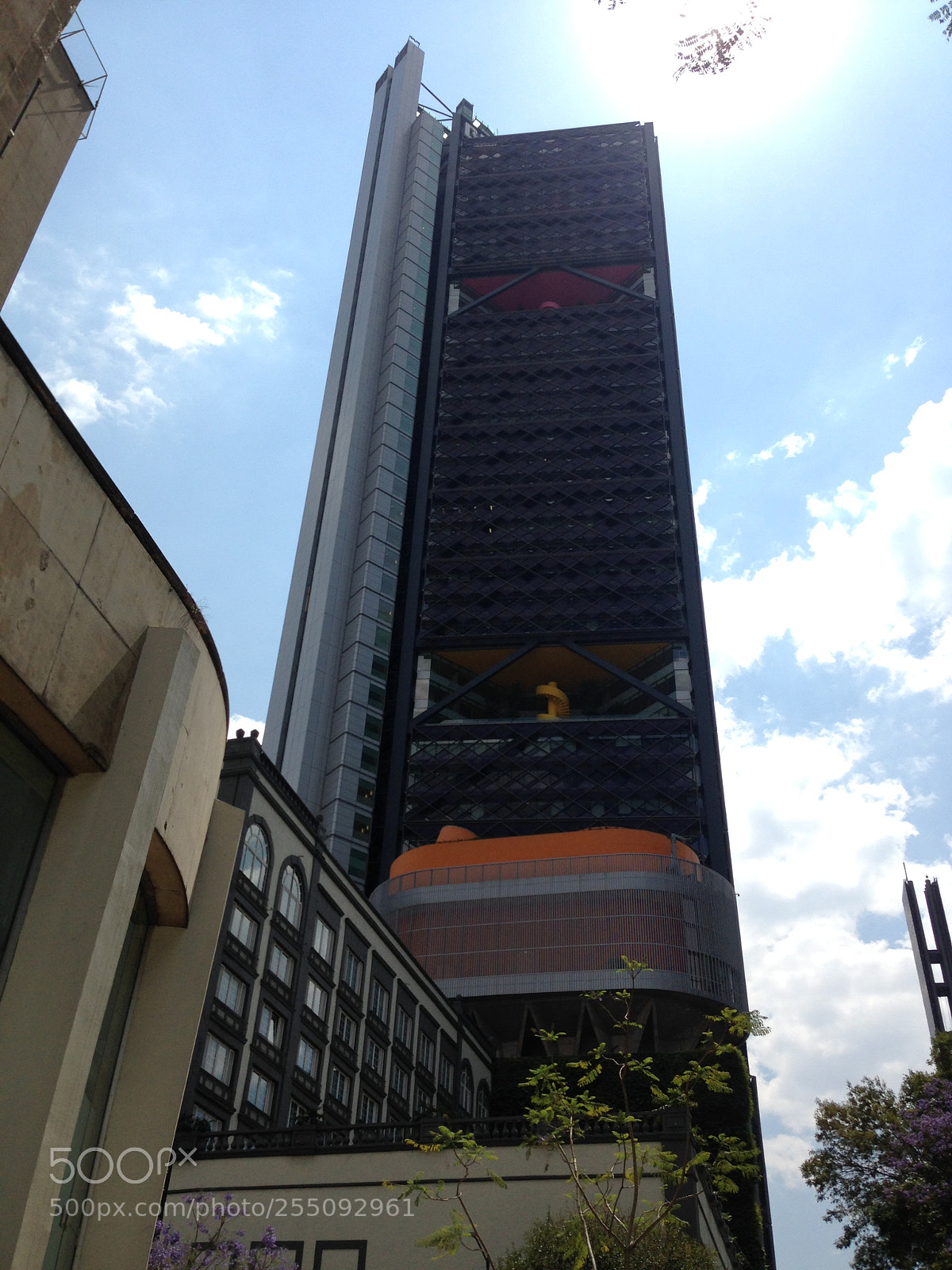 Apple iPhone 5c sample photo. Bbva tower photography