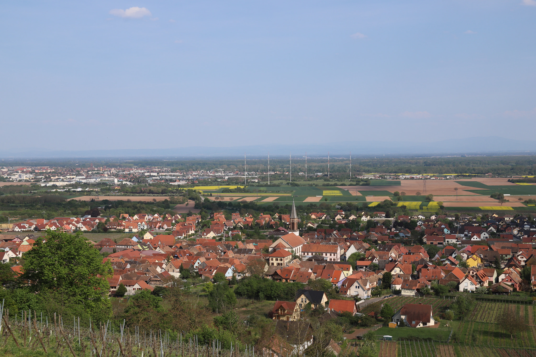 Canon EOS 6D Mark II + Canon EF 28-135mm F3.5-5.6 IS USM sample photo. View of kintzheim from the castle photography
