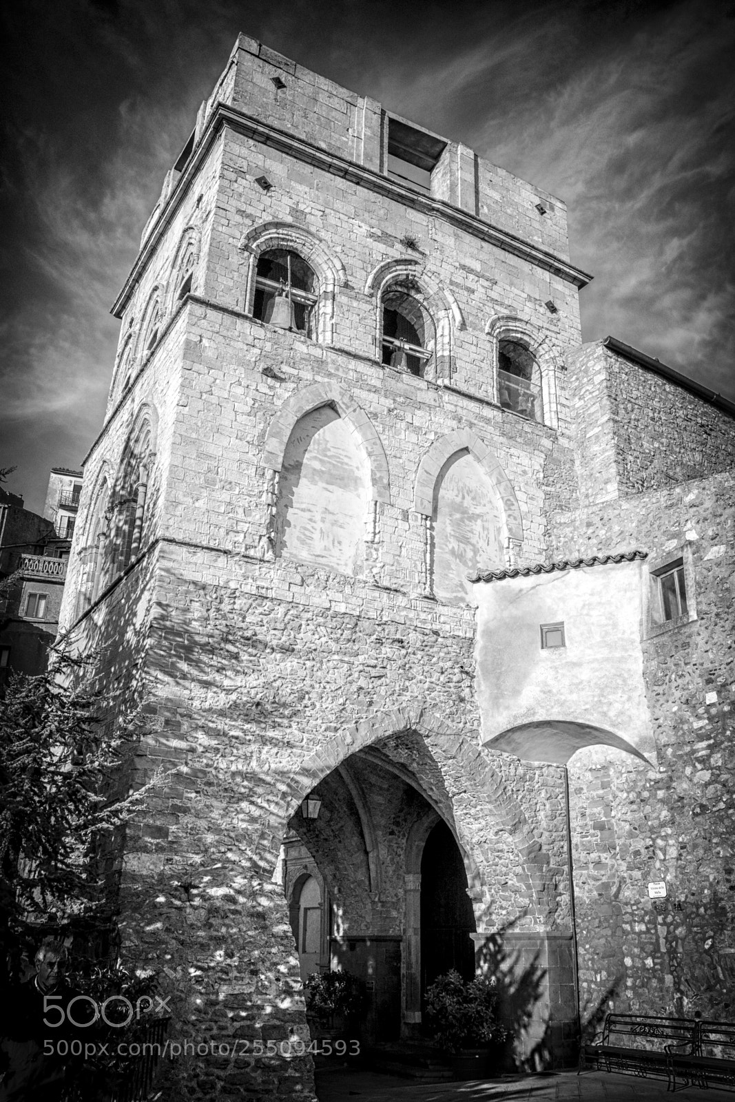 Nikon D7100 sample photo. Gangi torre b&w photography