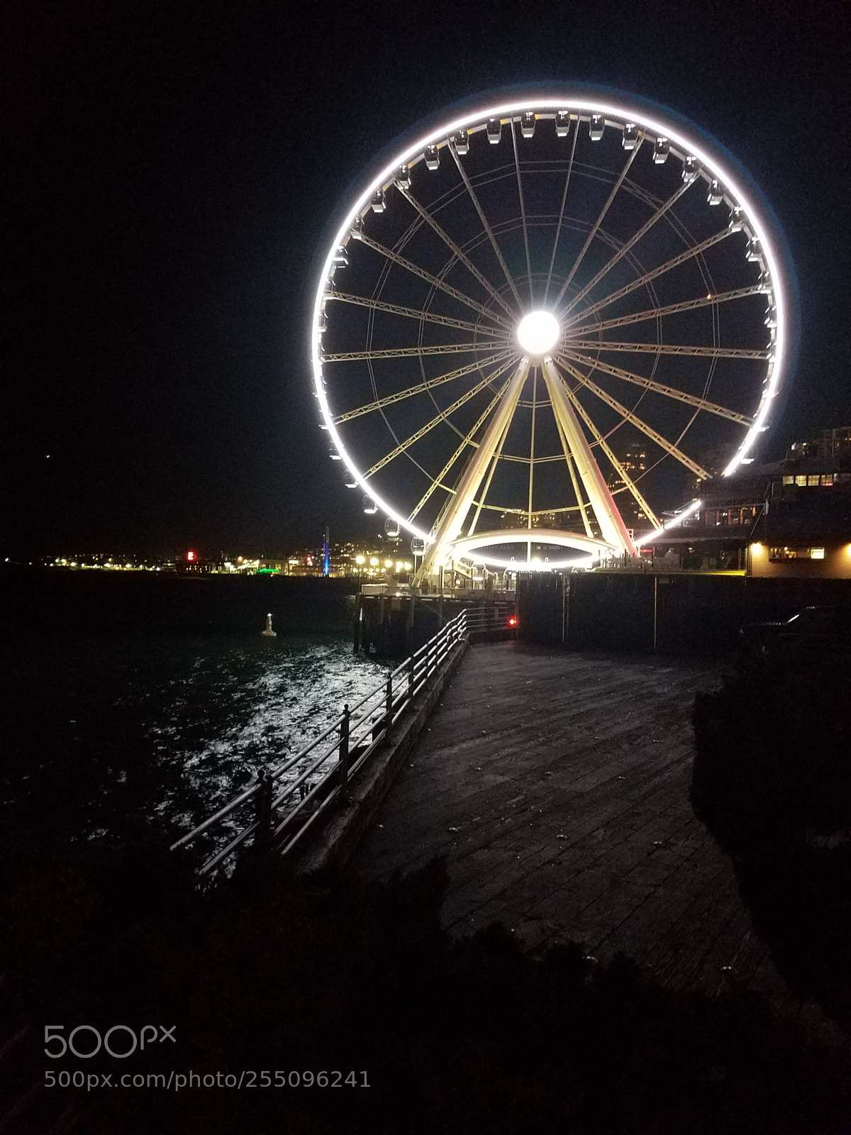 Samsung Galaxy S7 Edge sample photo. Seattle great wheel photography