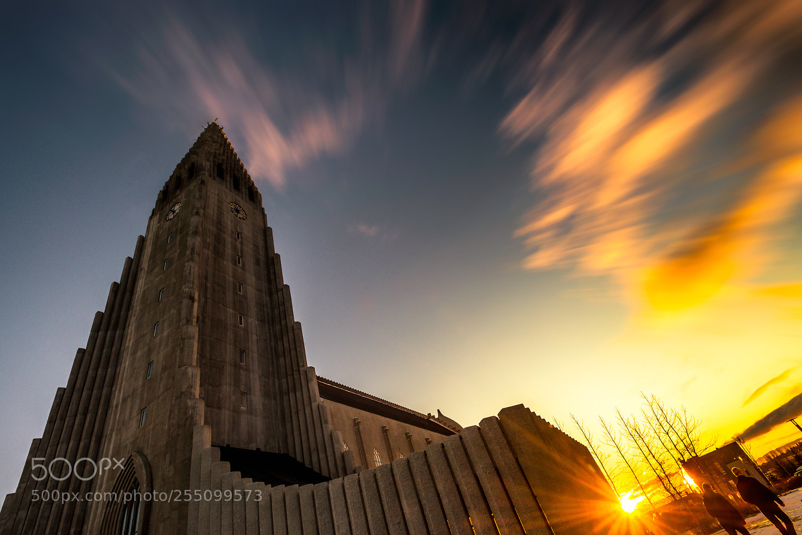Nikon D800 sample photo. Sunrise in hallgrimskirkja photography
