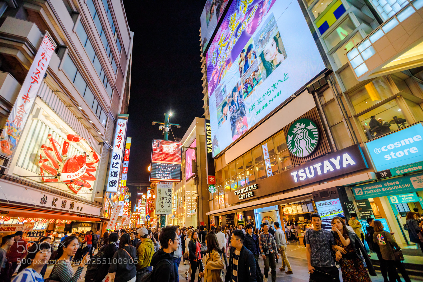 Canon EOS 5D Mark IV sample photo. Osaka kani doraku crab photography