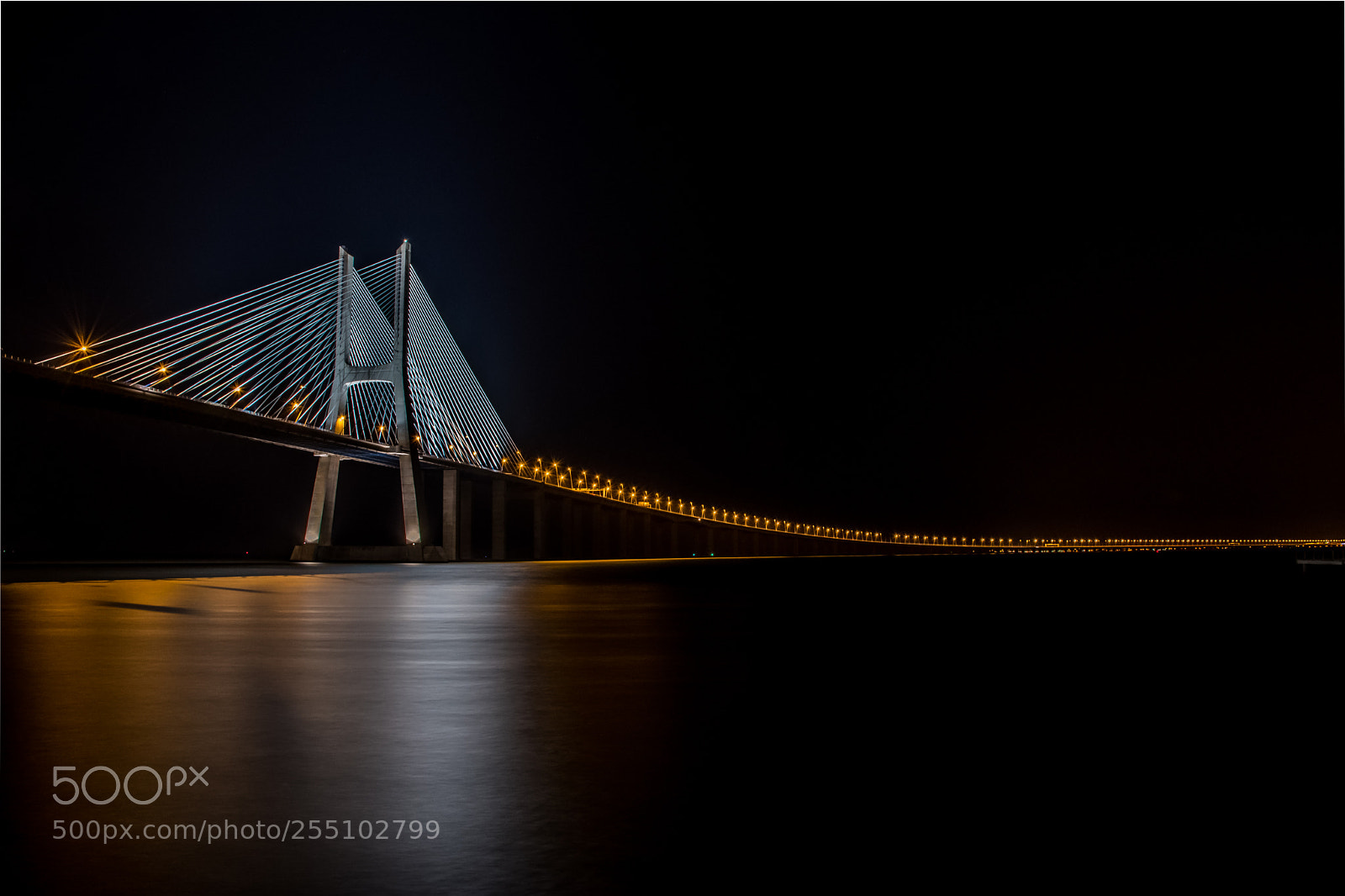 Nikon D5500 sample photo. Silent river under bridge photography