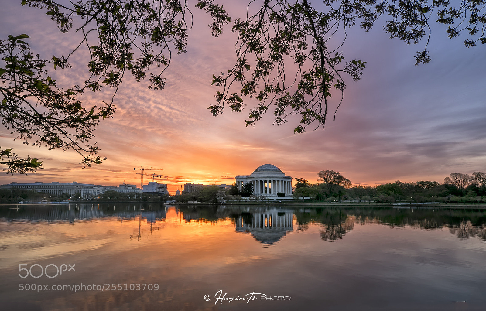 Canon EOS 5D Mark IV sample photo. Sunrise at tidal basin photography