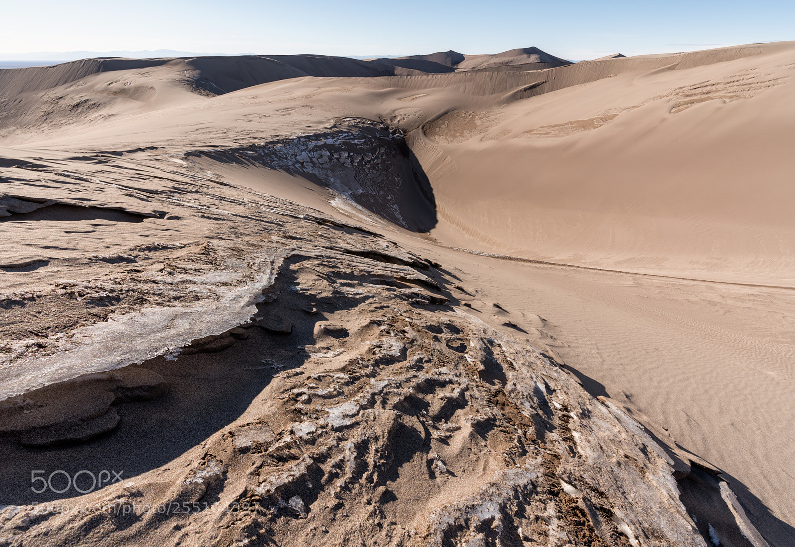 Sony a7R III sample photo. Frozen dunes photography