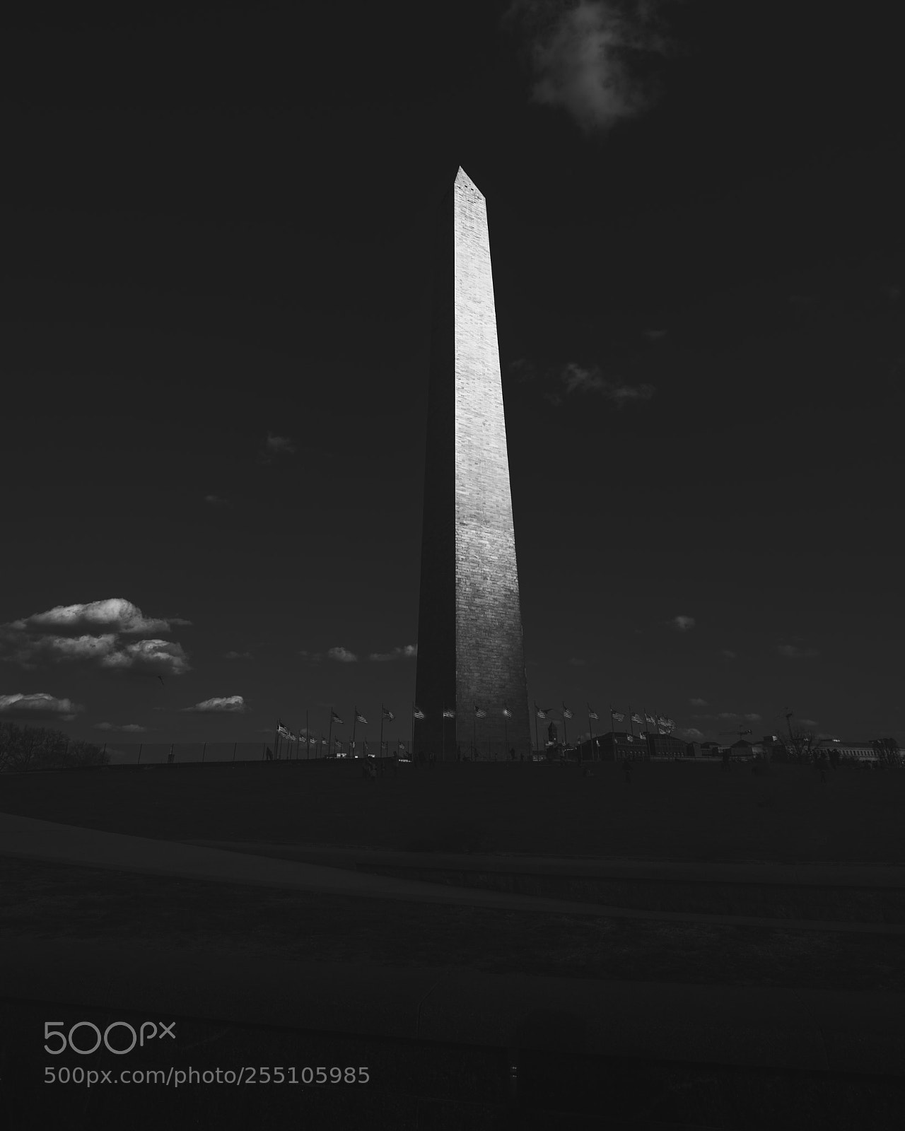 Canon EOS 5D Mark IV sample photo. Washington monument b&w photography