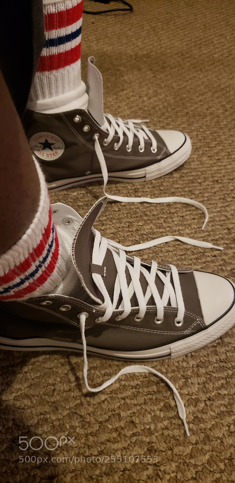 Samsung Galaxy S9 sample photo. Gray converse photography