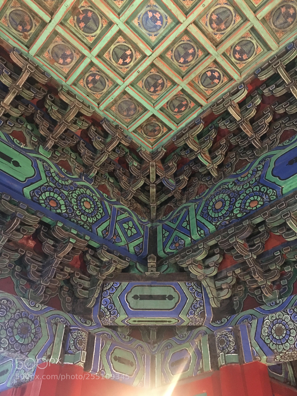 Apple iPhone 6s Plus sample photo. Ceiling of forbidden city photography