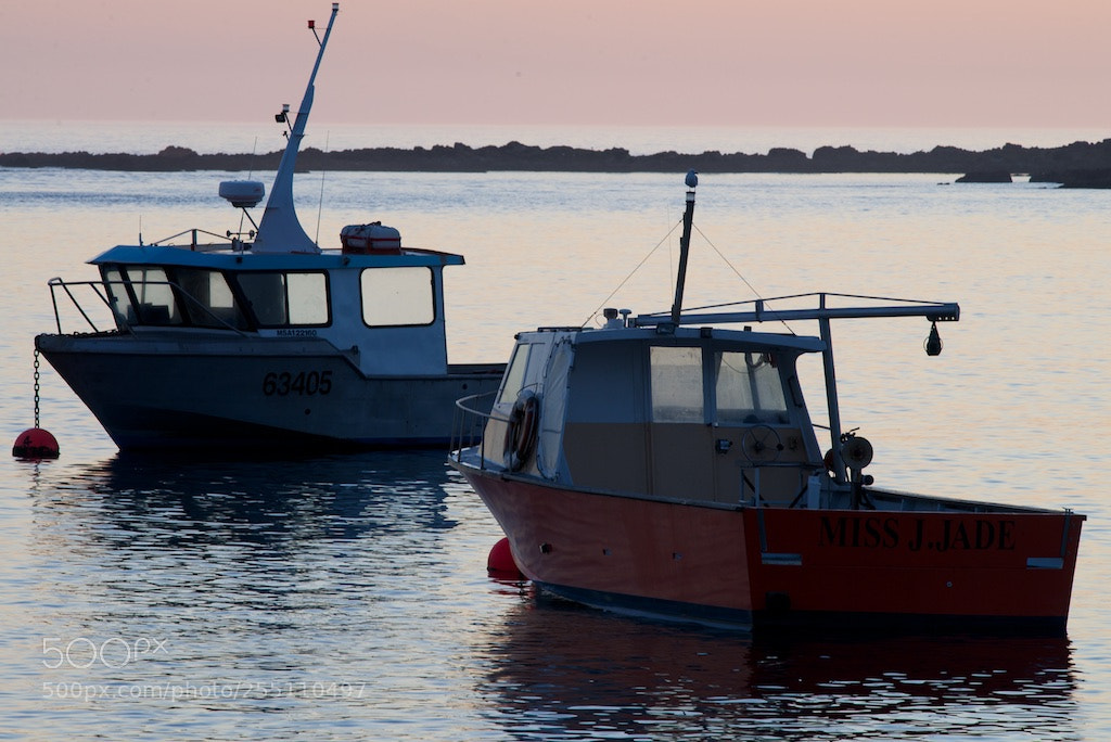 Nikon D600 sample photo. Boats at sunset photography