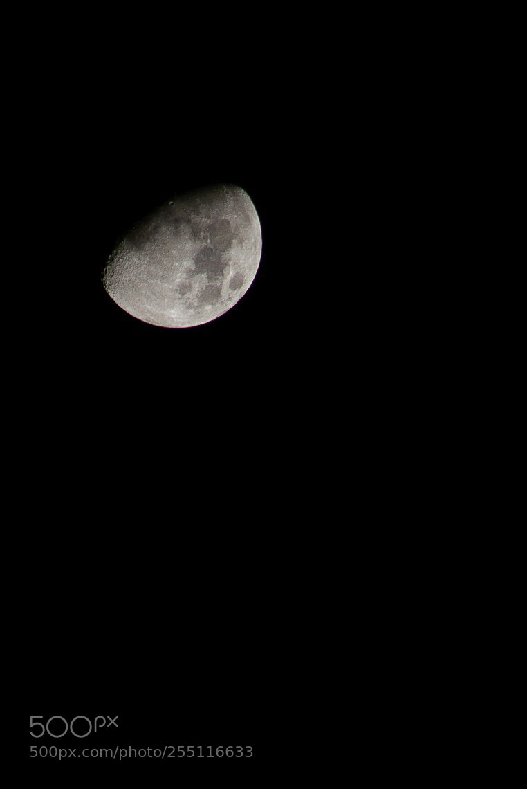 Canon EOS 7D sample photo. Luna creciente gibosa photography