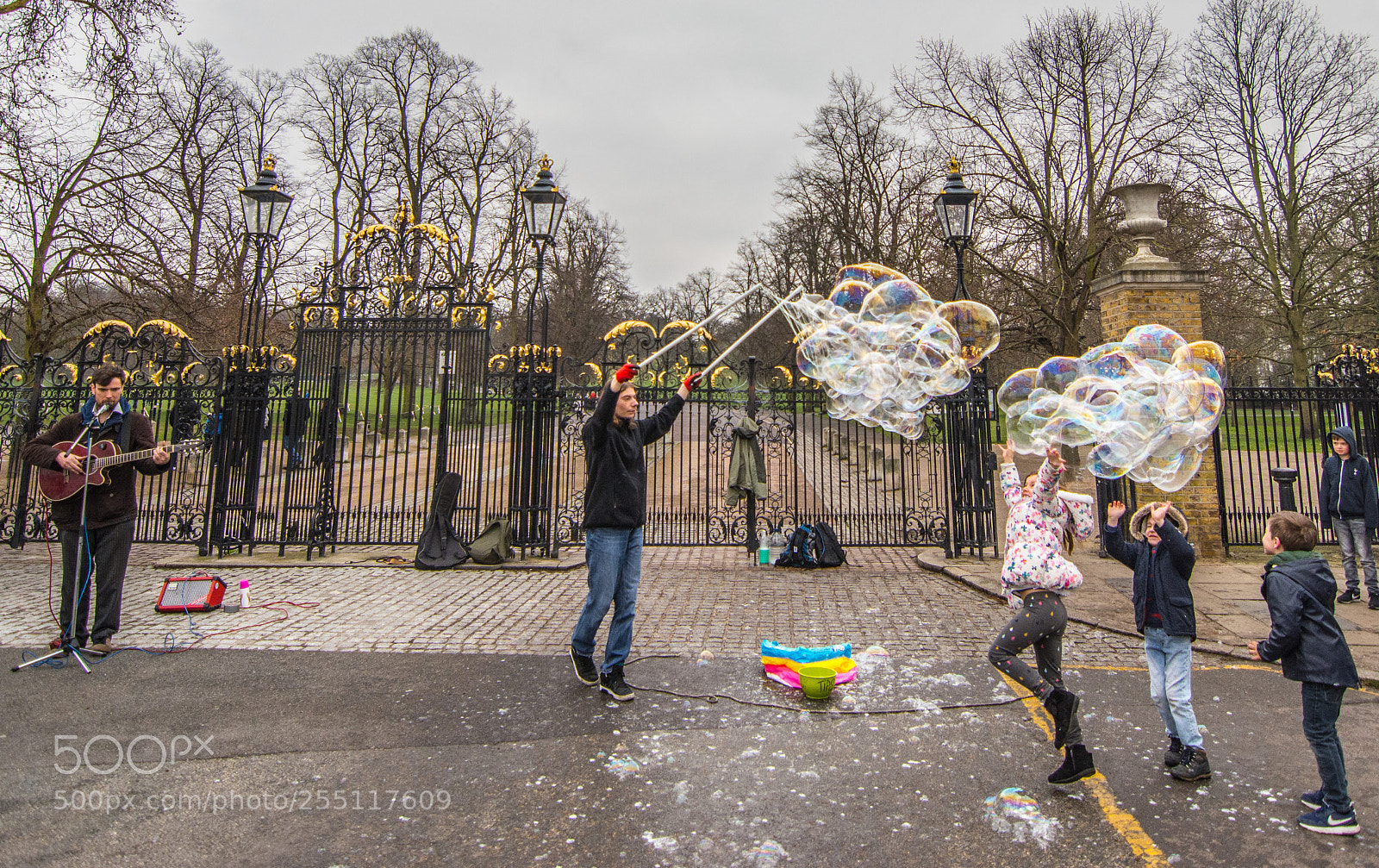 Nikon D5200 sample photo. Kids playing with bubbles photography