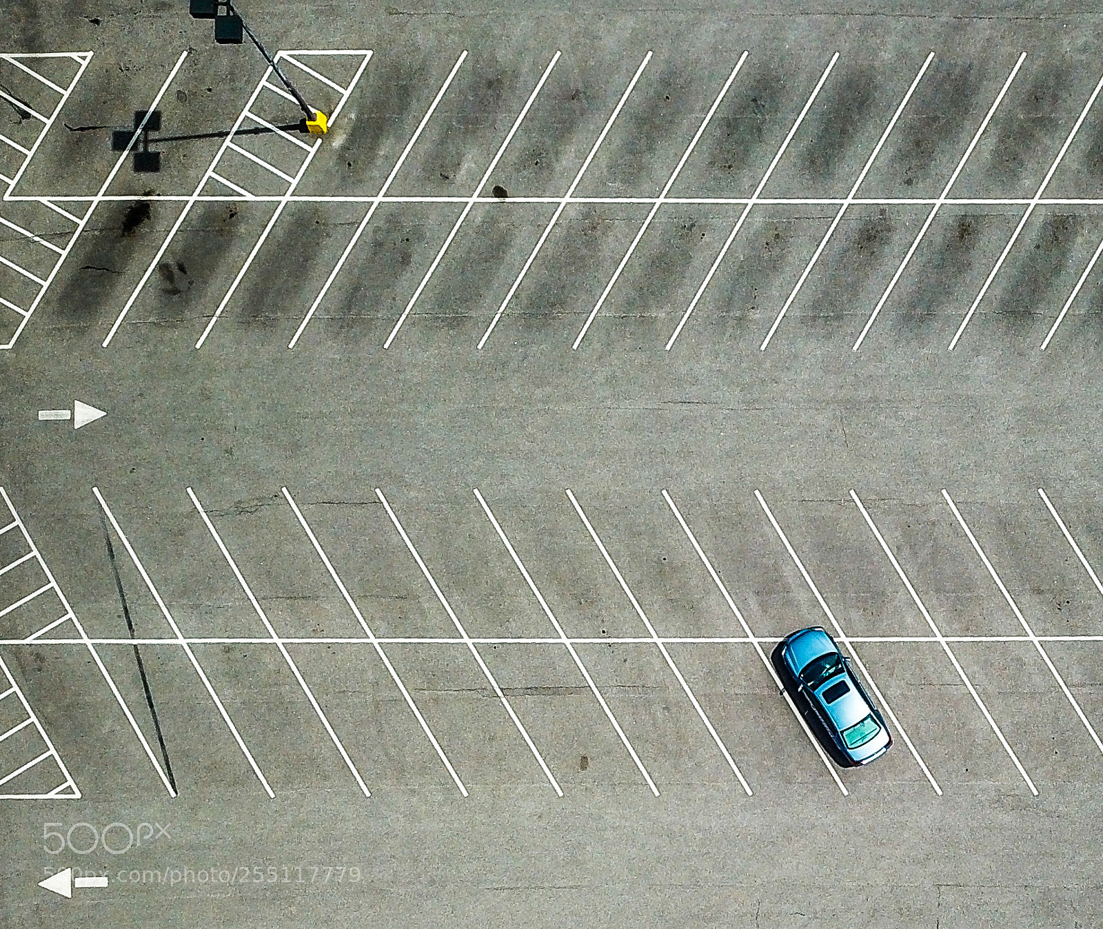 DJI FC220 sample photo. Parking lot photography
