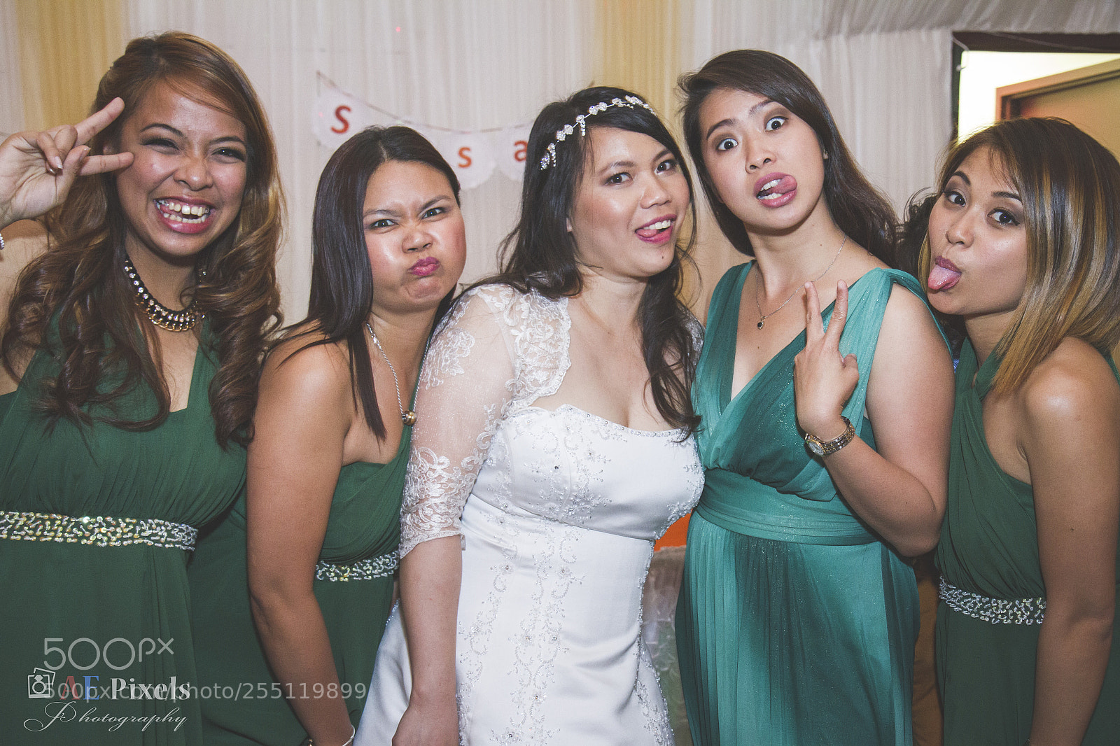 Canon EOS 7D sample photo. Bride w/ bride's maids photography
