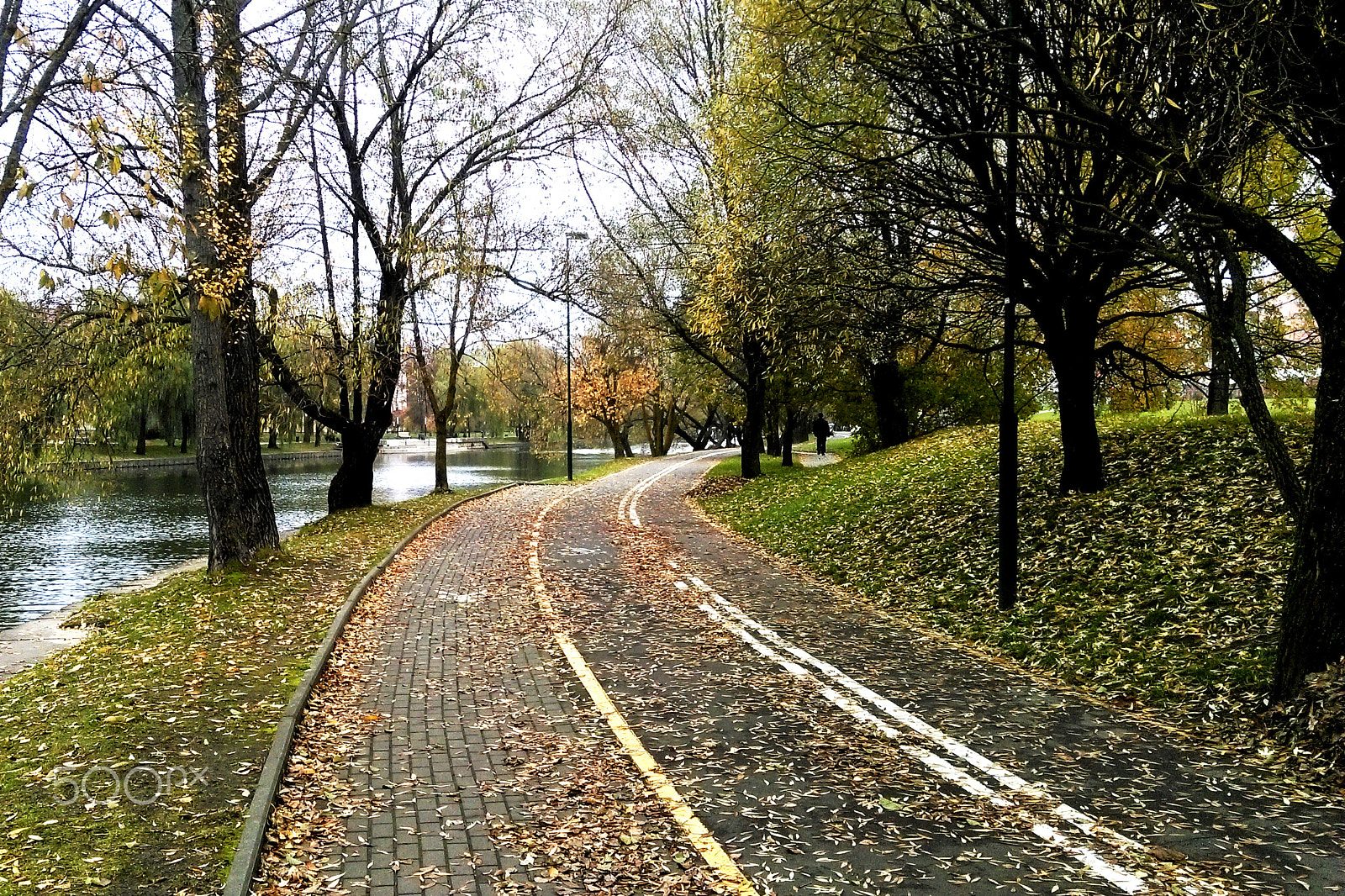 HTC DESIRE 826 DUAL SIM sample photo. Beautiful view of the avenue in the spring, autumn photography