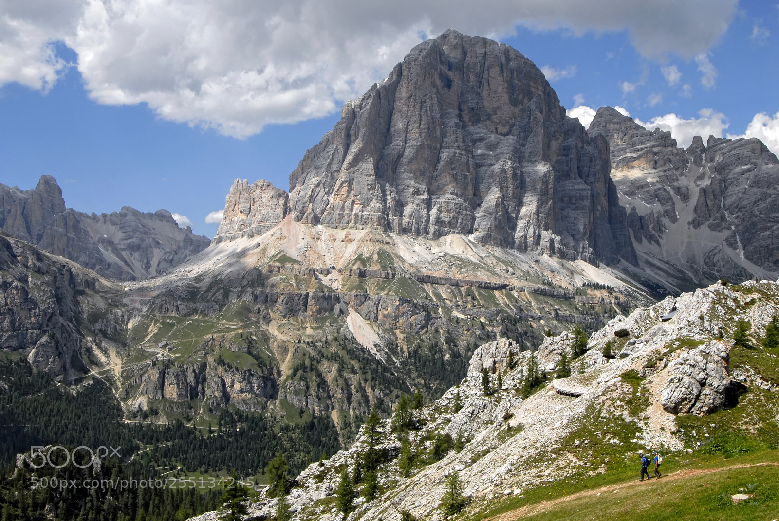 Nikon D200 sample photo. Along the cinque torri photography