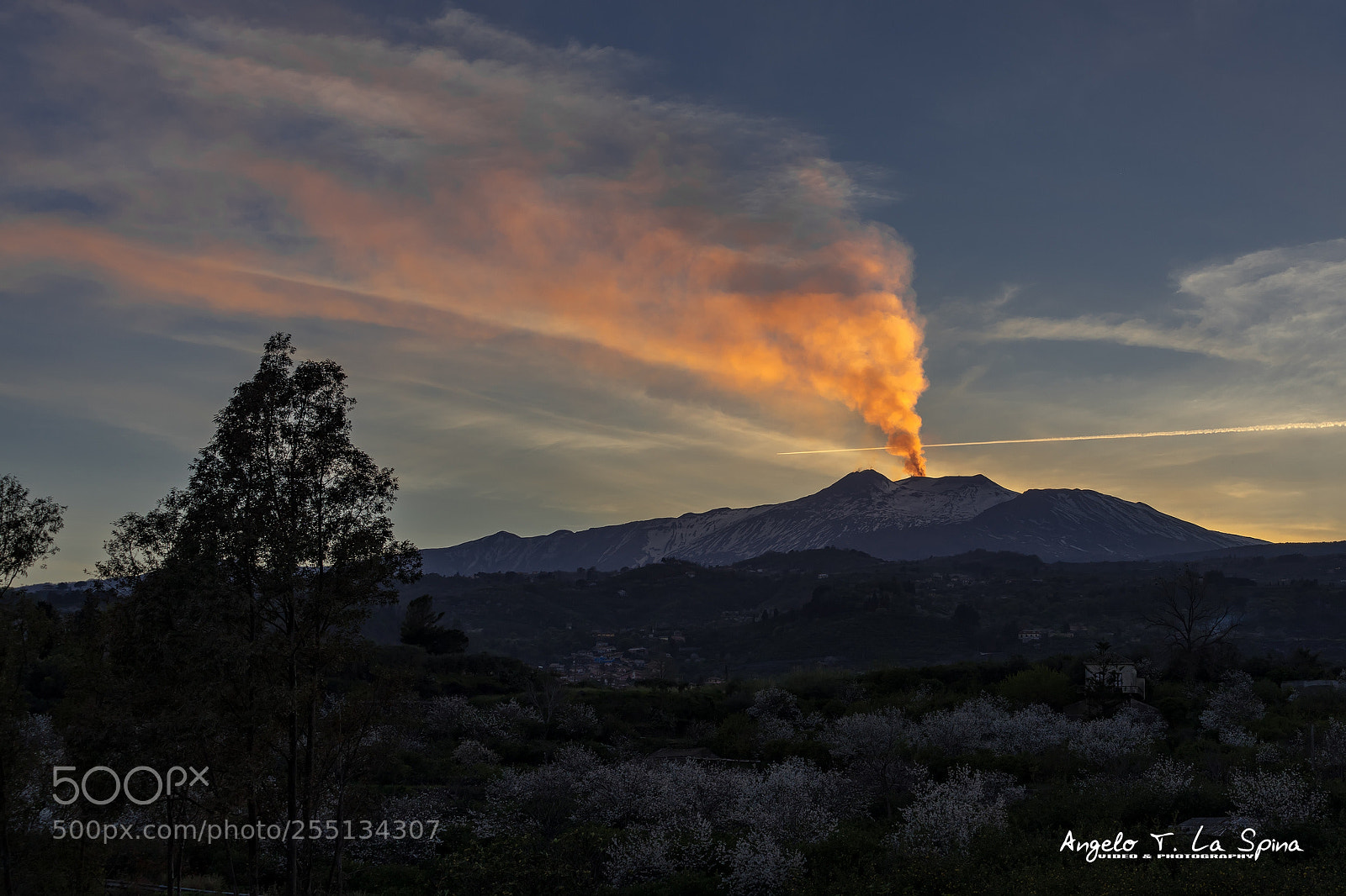 Sony a7 II sample photo. Orange plume of smoke photography