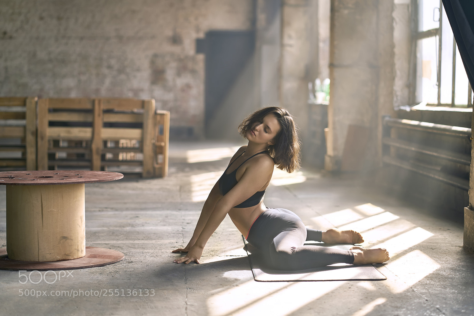 Sony a7R II sample photo. Sportive girl yoga training photography