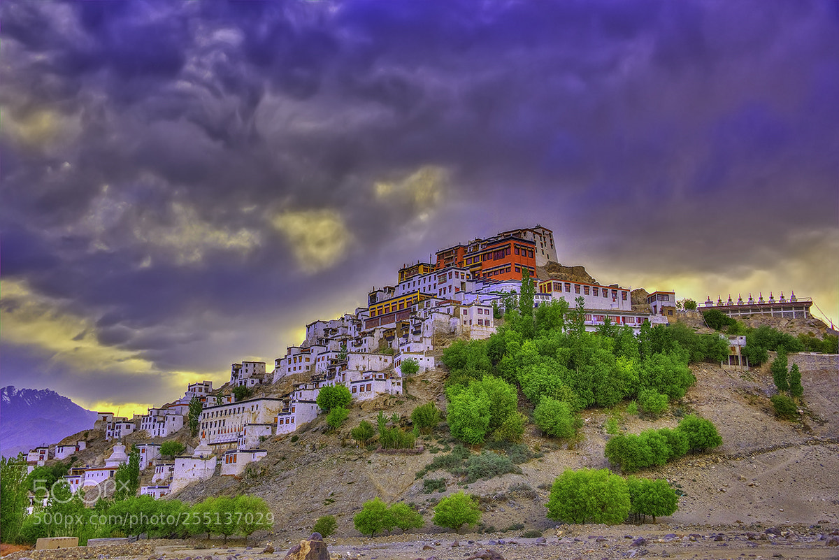 Nikon D810 sample photo. Thiksey monastery leh photography