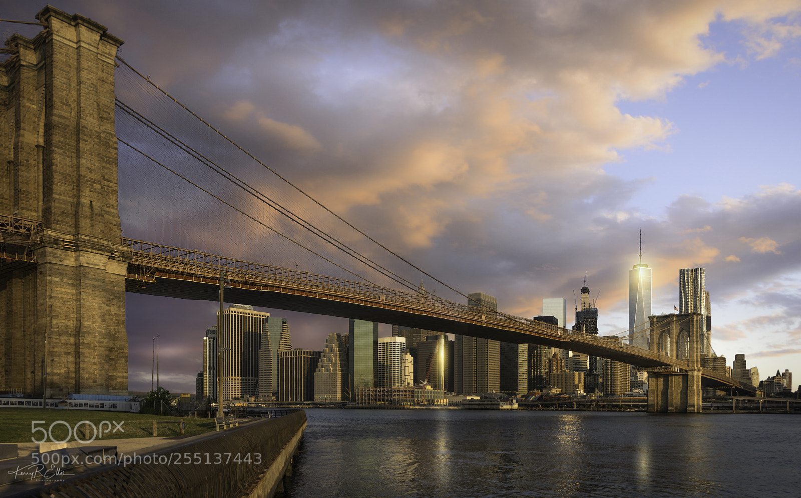 Nikon D810 sample photo. Sunrise at brooklyn bridge photography