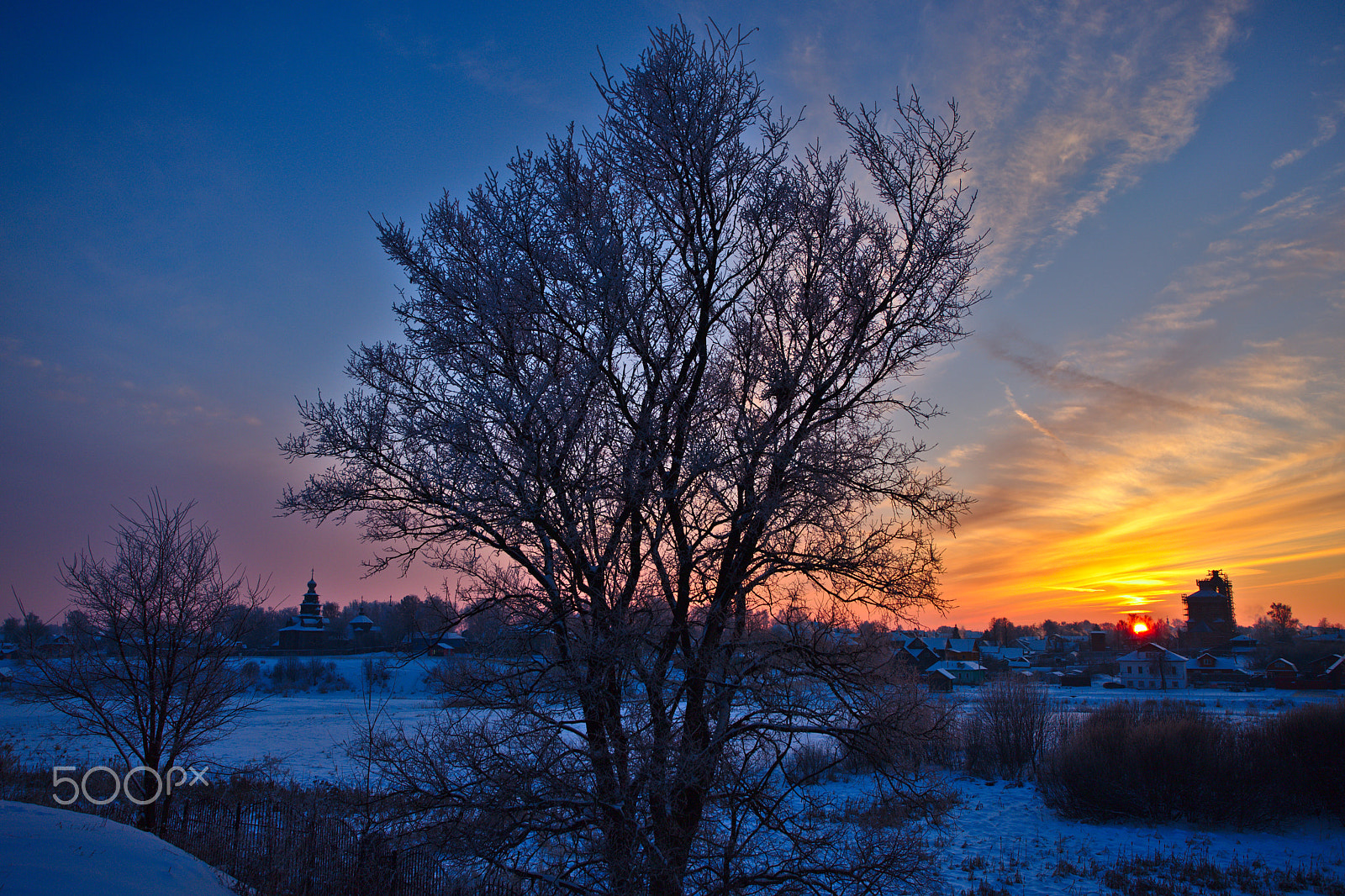 Canon EF 17-40mm F4L USM sample photo. Sunset over suzdal photography